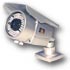 Waterproof outdoor camera with infrared illuminator for night view