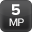 5MP maximum resolution