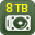 Can hold HDD up to 8TB