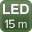 White+IR LED illuminator 15 m.
