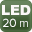 20 m White led + IR Dual Light