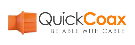 QuickCoax pressure BNC connectors for coaxial CCTV cables