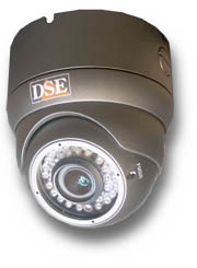 telecamera con base profonda dome