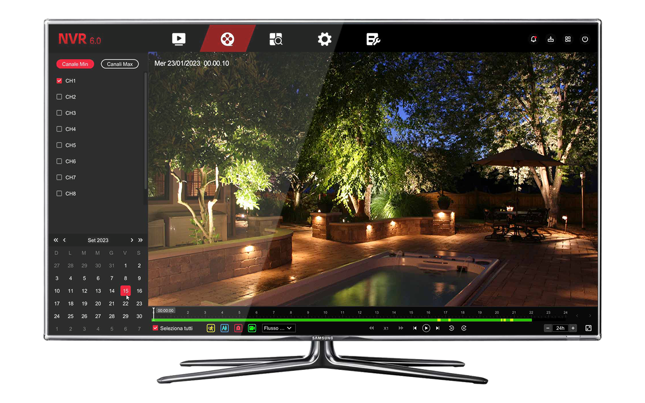 NVR control from the browser
