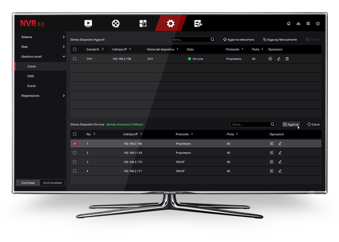 Automatic NVR configuration