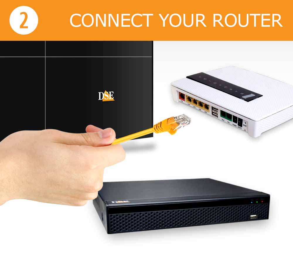 Control of IP cameras and NVR via the Internet