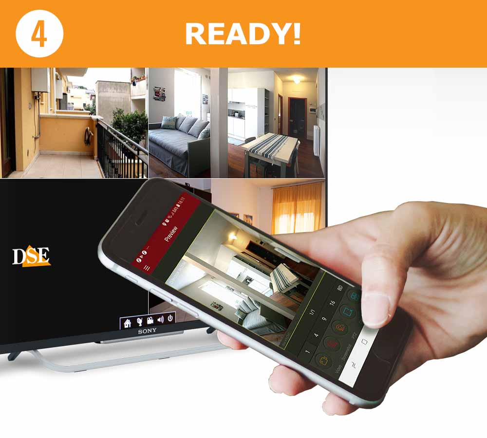 IP camera control and NVR from app